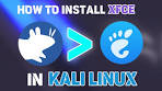 kali linux xfce